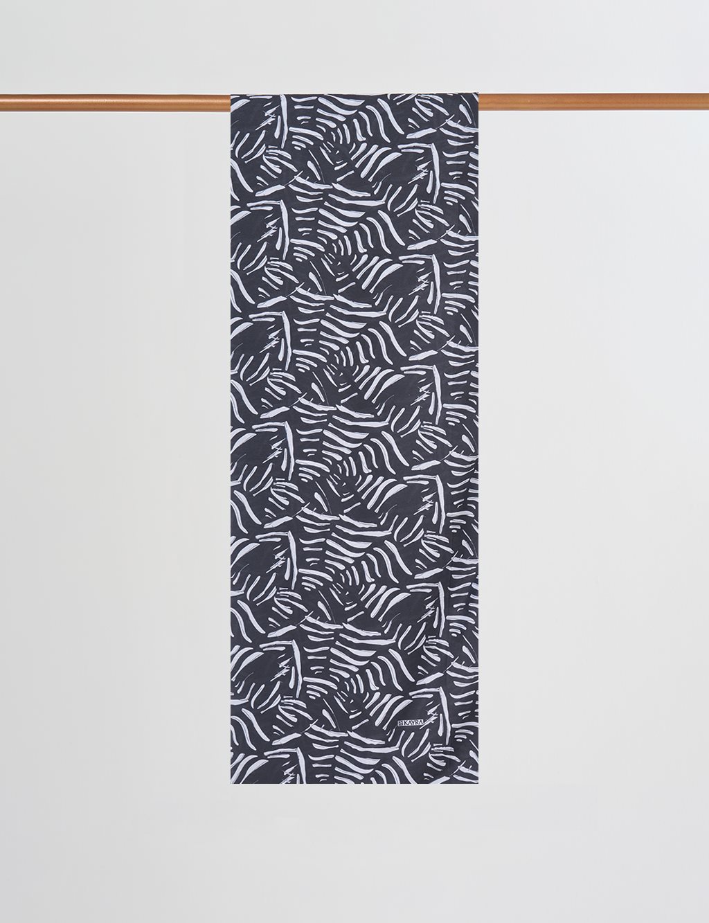 Abstract Pattern Digital Printed Shawl Black