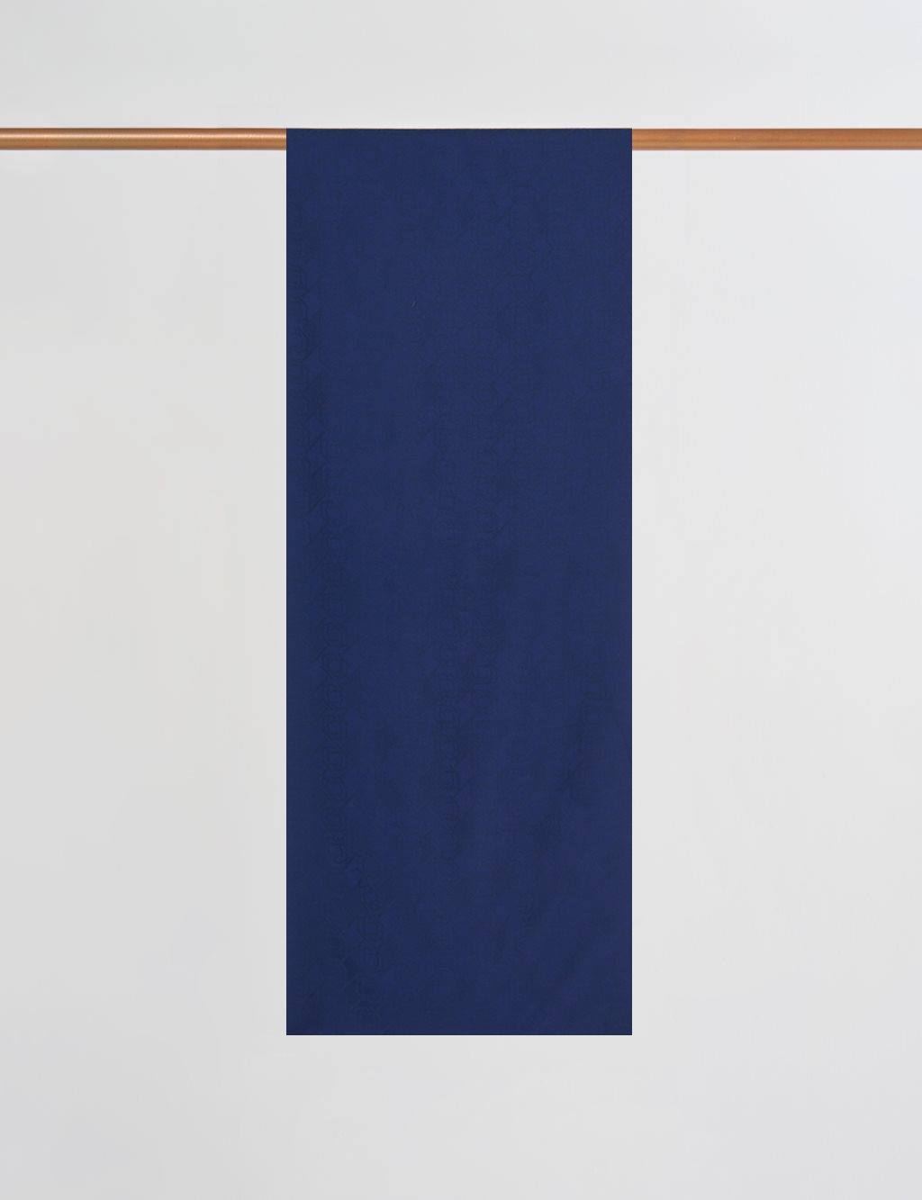 Viscose Shawl with Cross Logo in Navy Blue