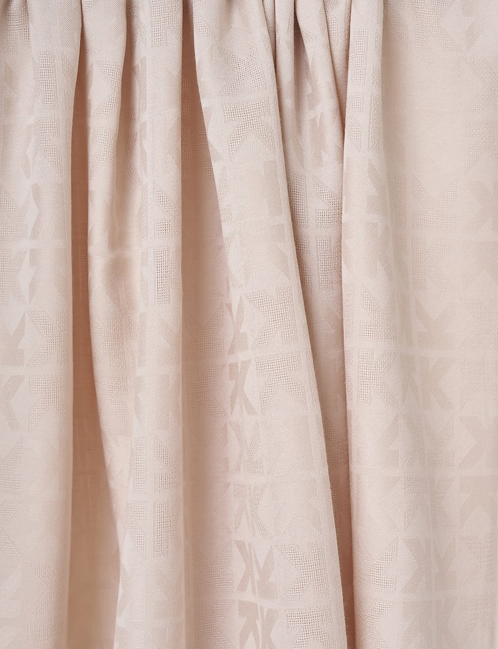 Large Logo Detailed Viscose Shawl Stone