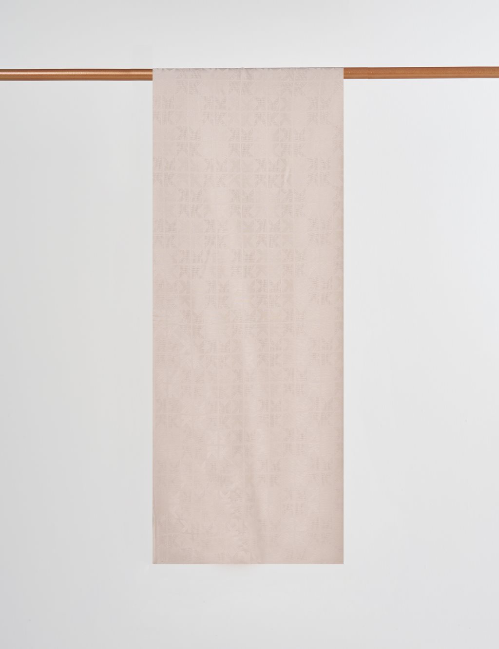 Large Logo Detailed Viscose Shawl Stone