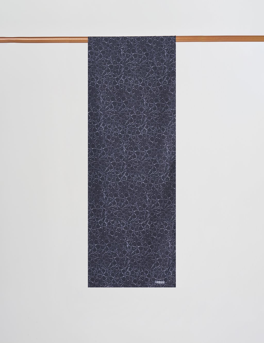 Floral Digital Print Shawl in Black