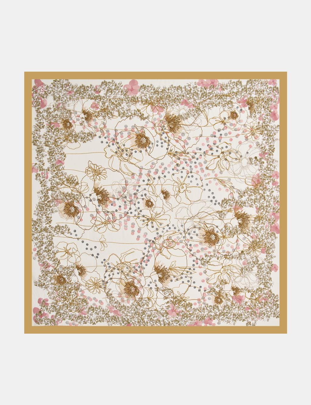 Mixed Viscose Scarf Cream