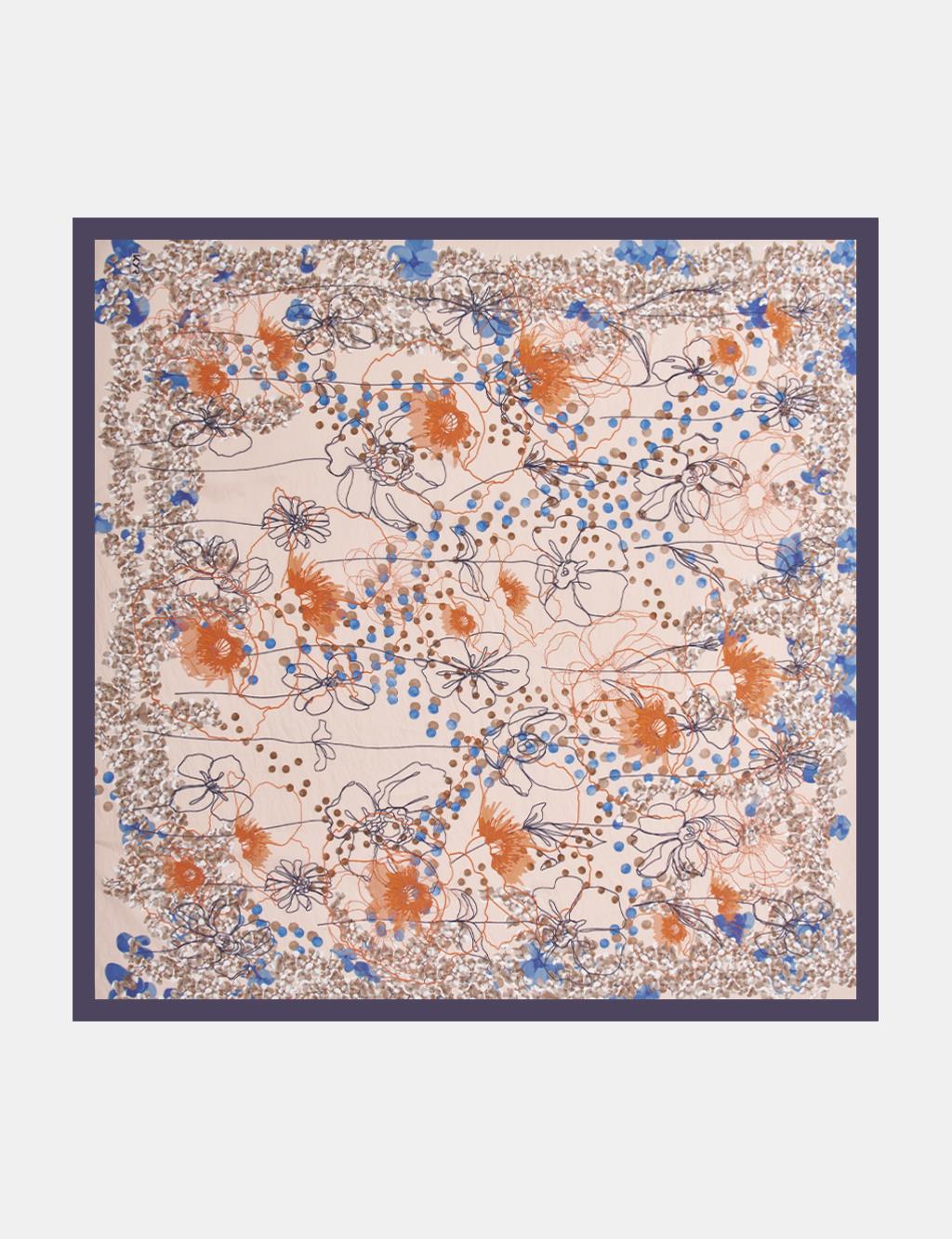 Karma Desen Viskon Eşarp Somon