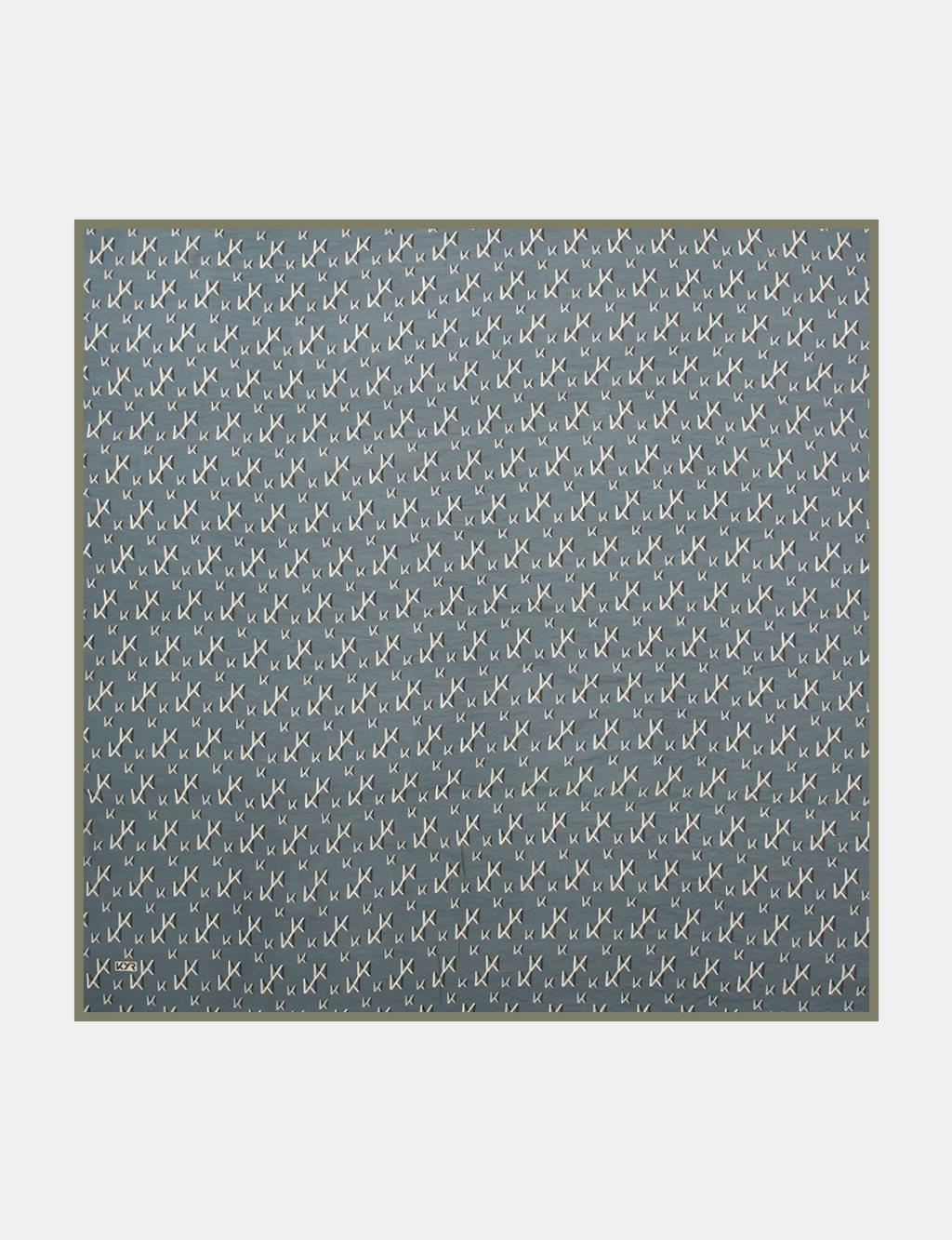 Patterned Viscose Scarf Anthracite