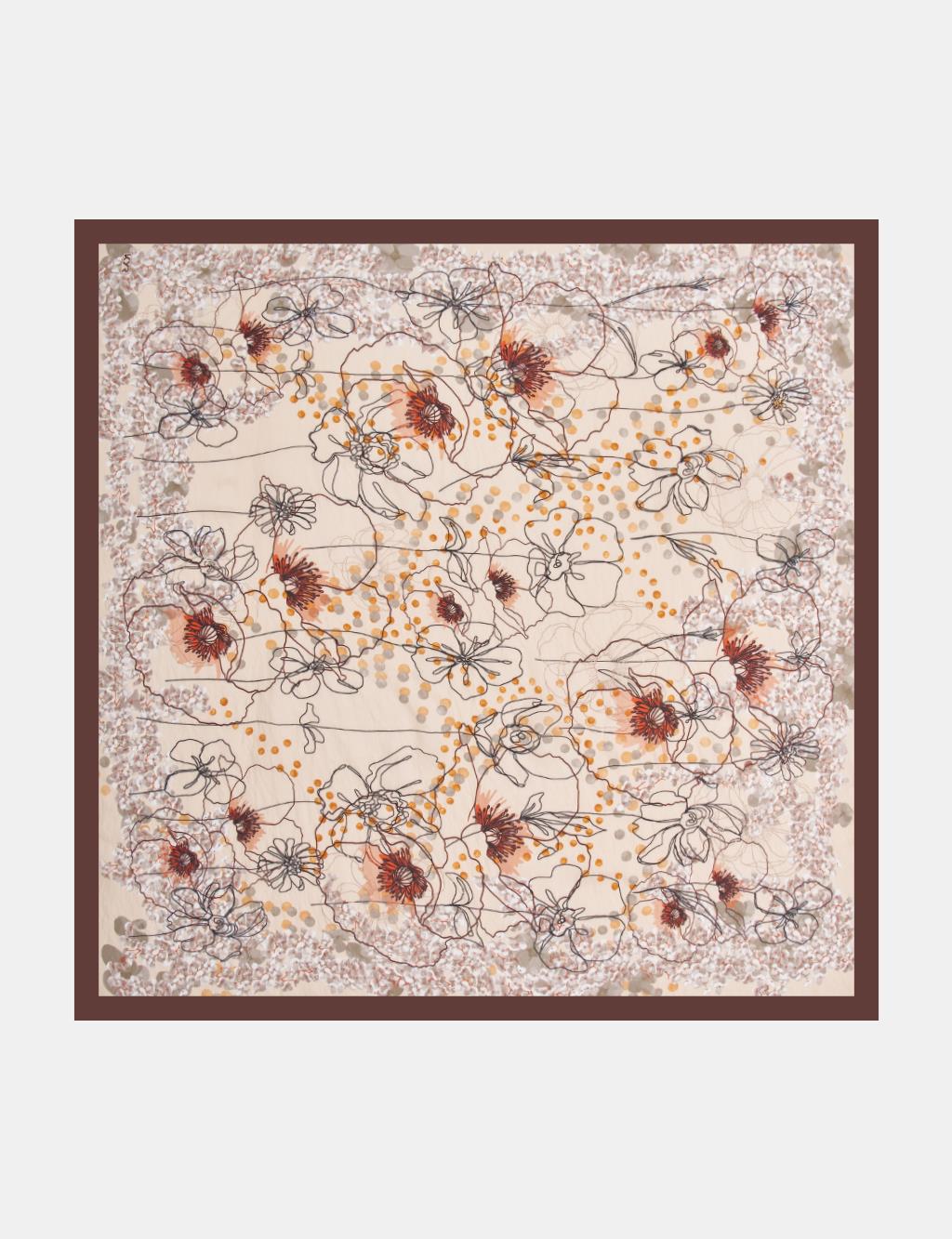 Mixed Viscose Scarf Coffee