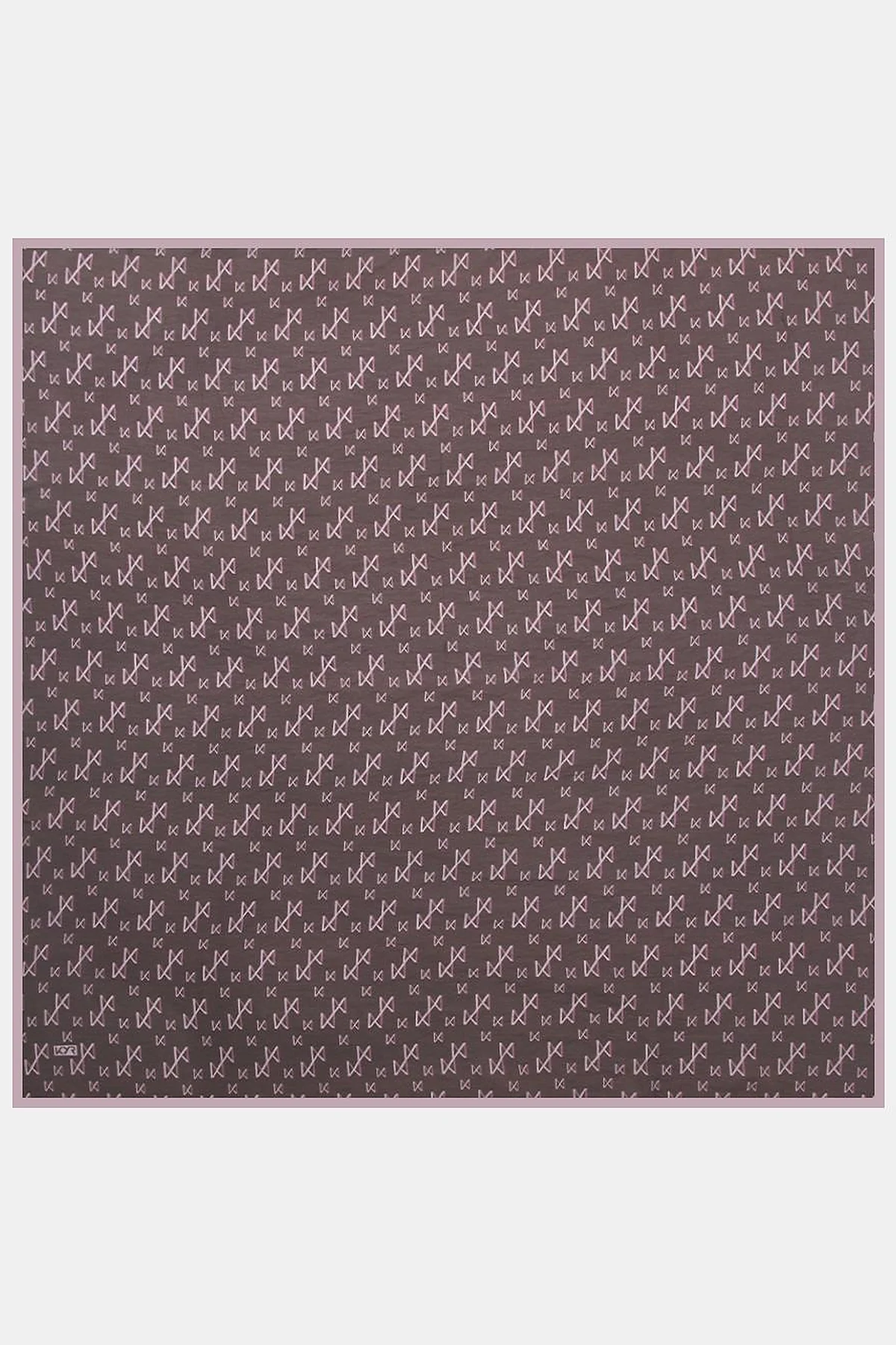 Patterned Viscose Scarf Damson