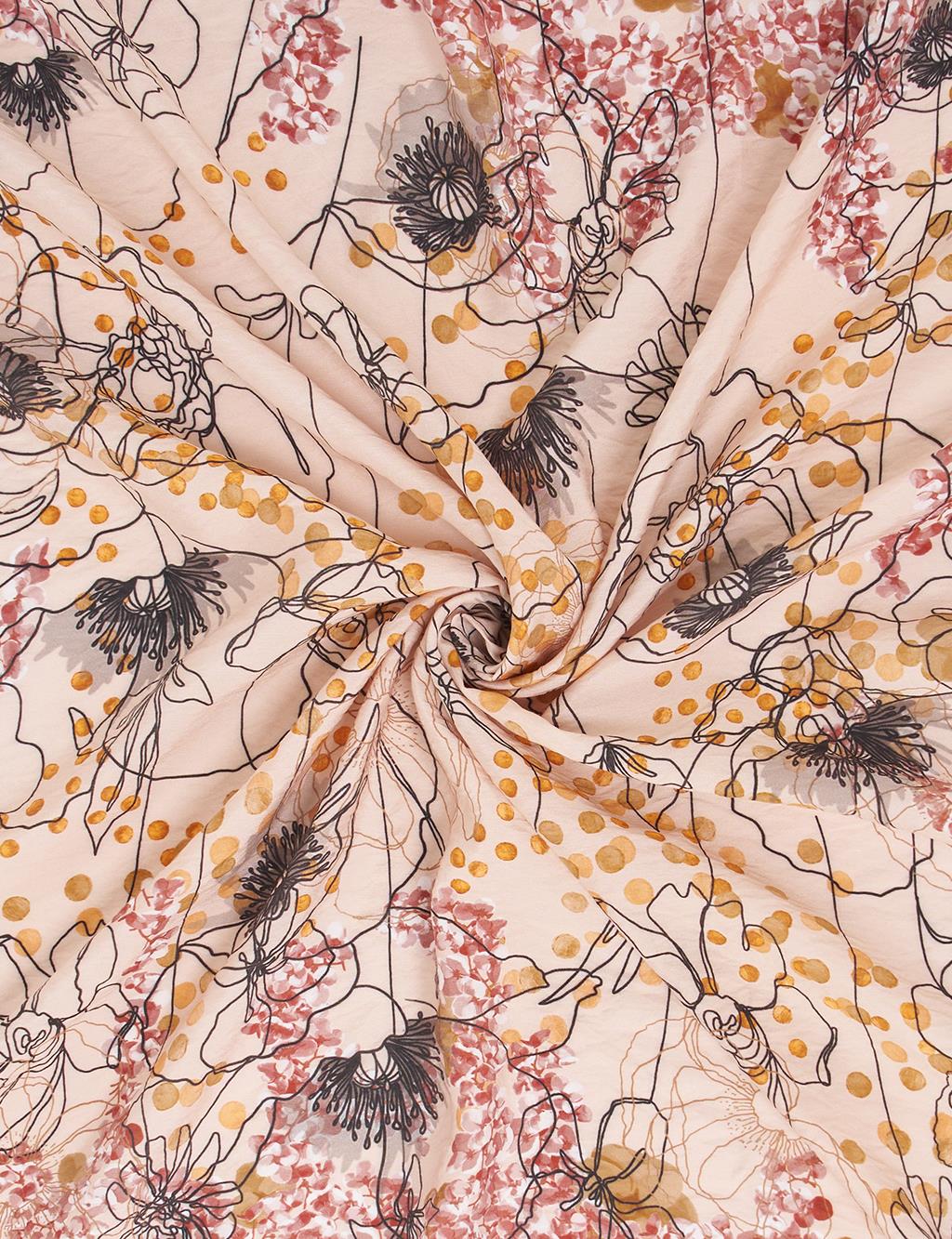 Karma Desen Viskon Eşarp Mürdüm 