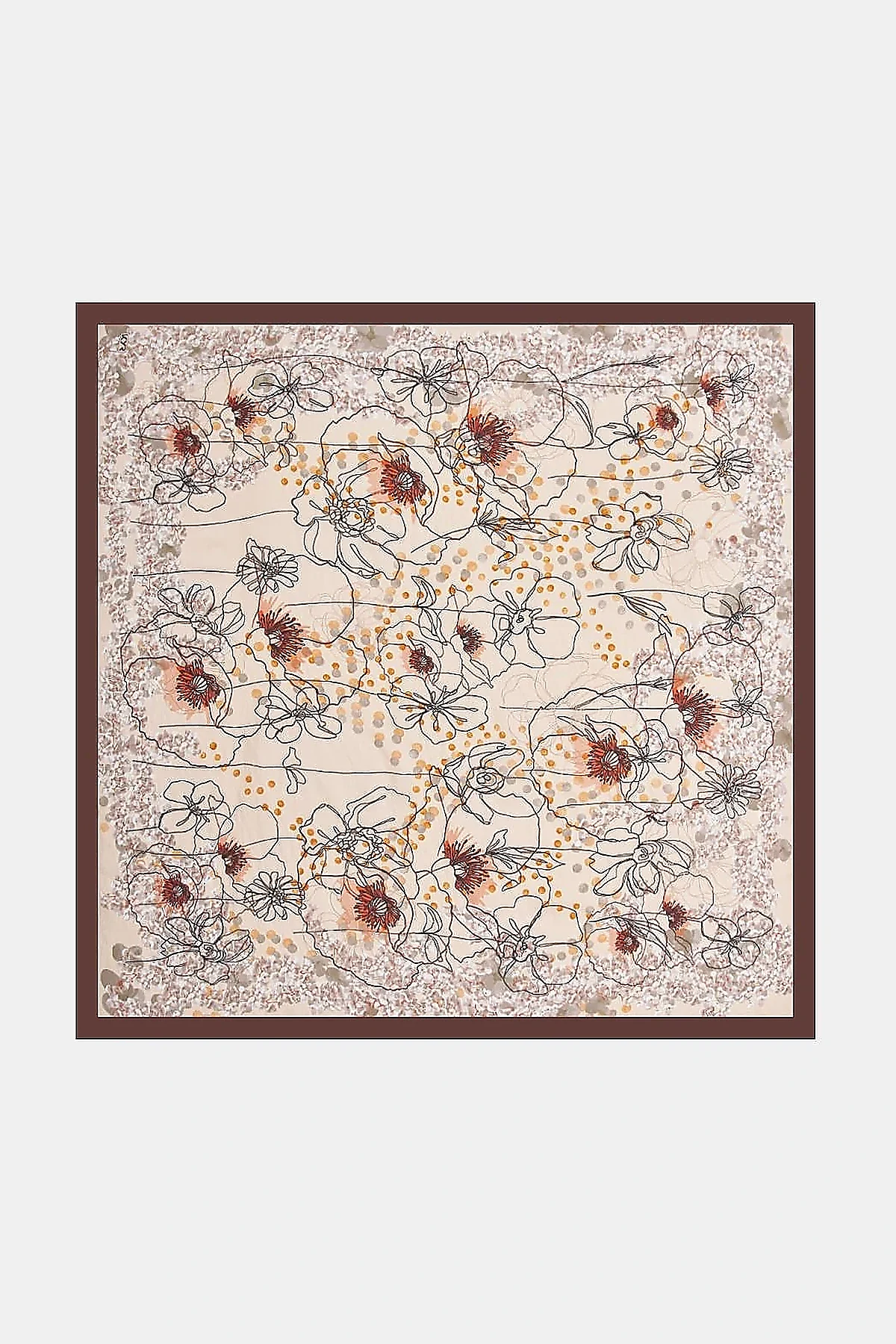 Mixed Viscose Scarf Coffee