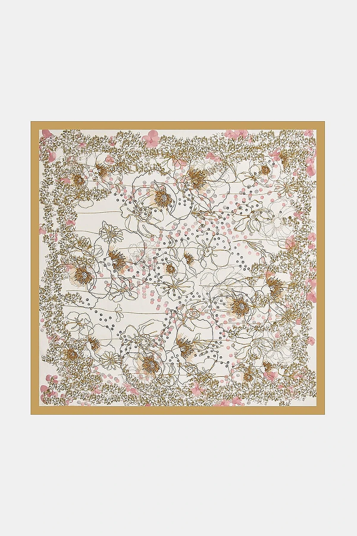Mixed Viscose Scarf Cream