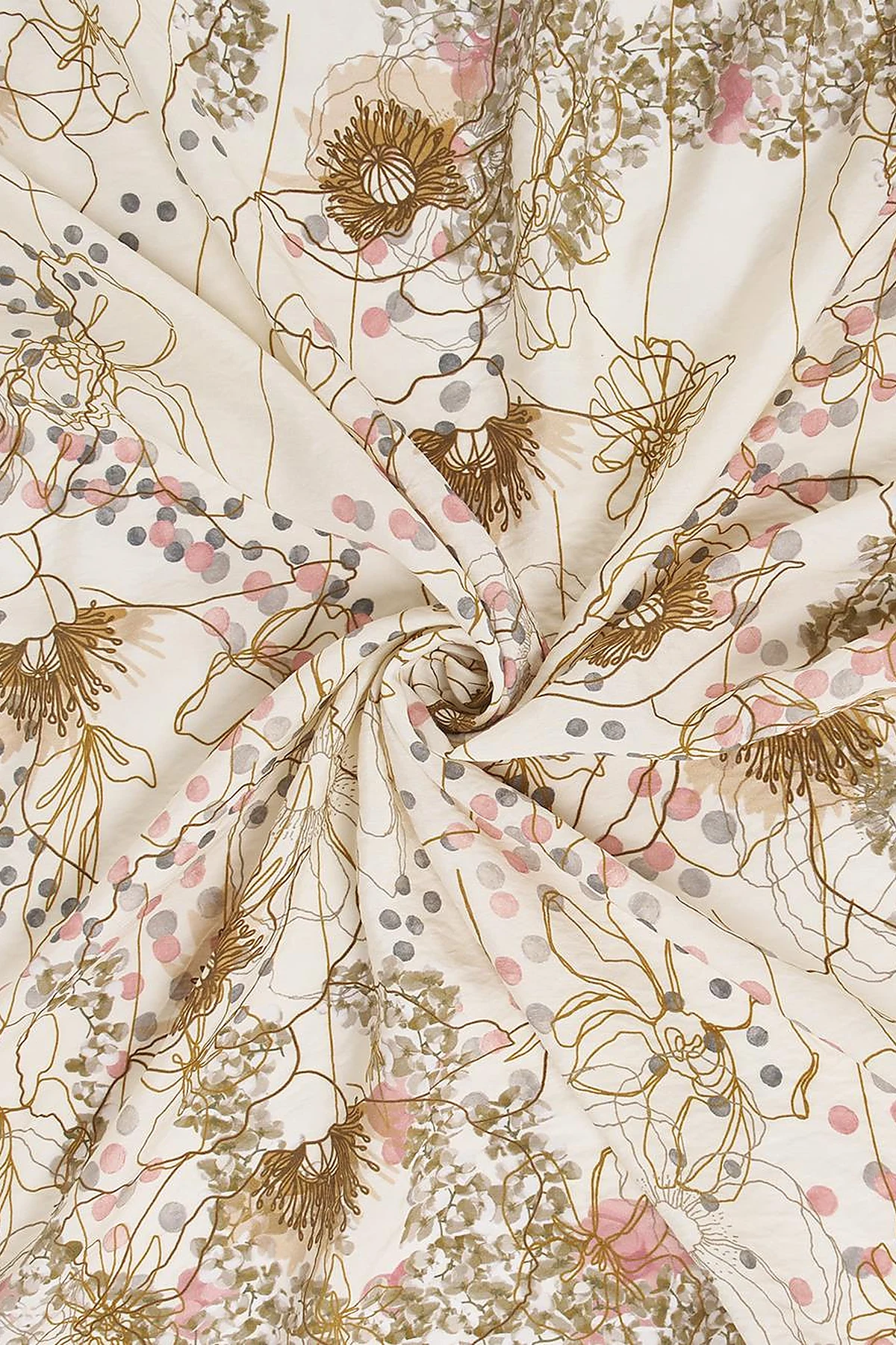 Mixed Viscose Scarf Cream
