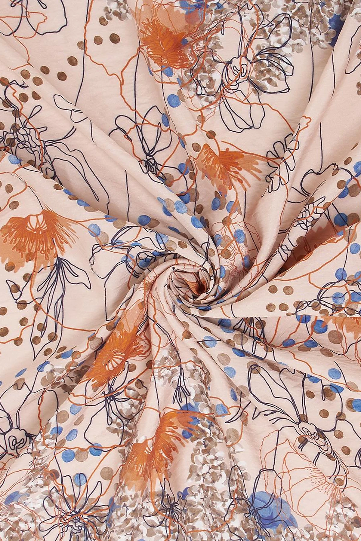 Mixed Viscose Scarf Salmon