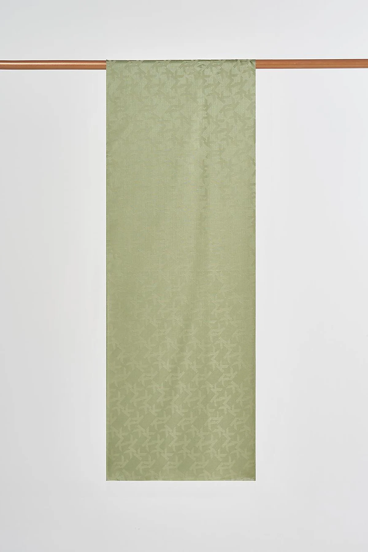 Jacquard Shawl with Logo Detail Aqua Green
