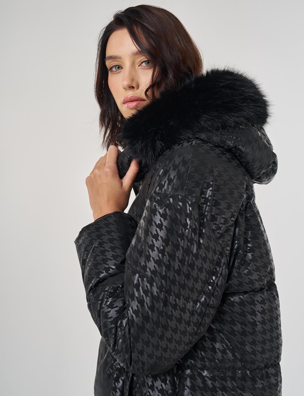 Zip-Up Anorak Jacket Black