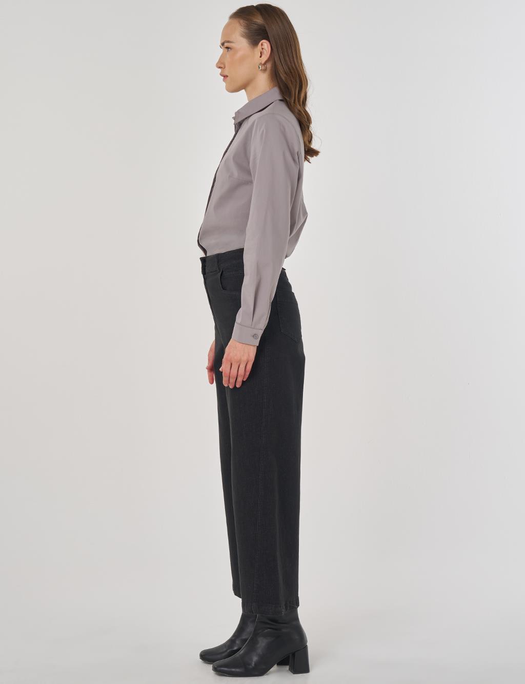 Marine Fit Denim Pants Black