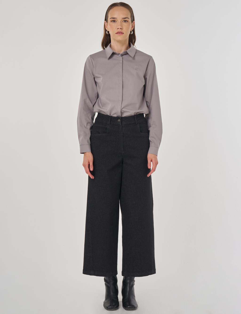 Marine Fit Denim Pants Black