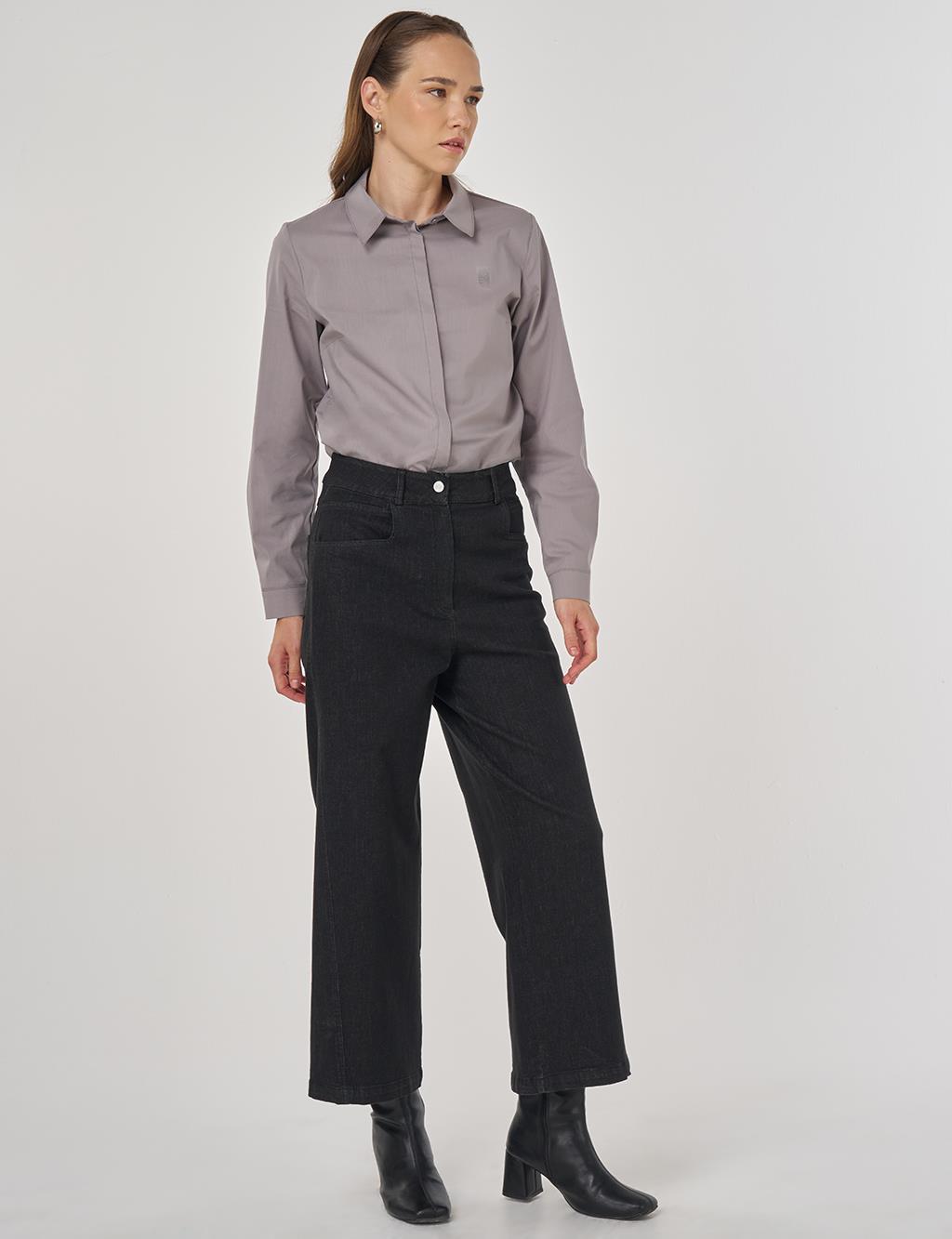 Marine Fit Denim Pants Black