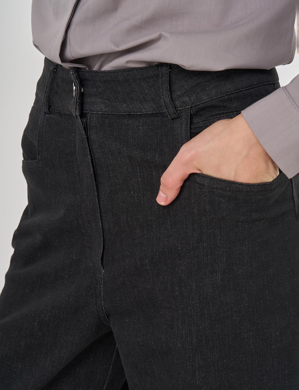 Marine Fit Denim Pants Black