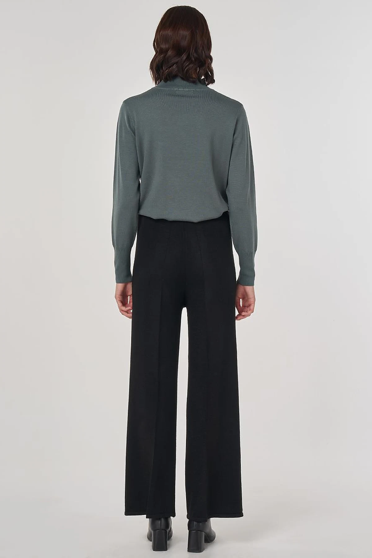 Ribbed Knit Pants Black