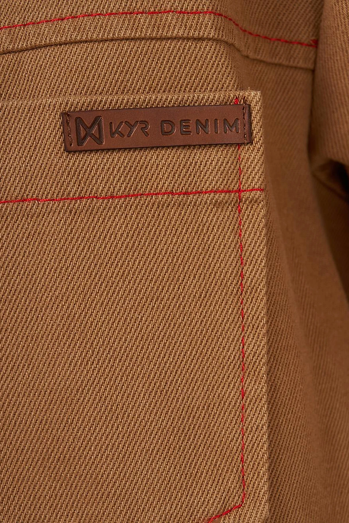 Embroidered Canvas Jacket Tobacco