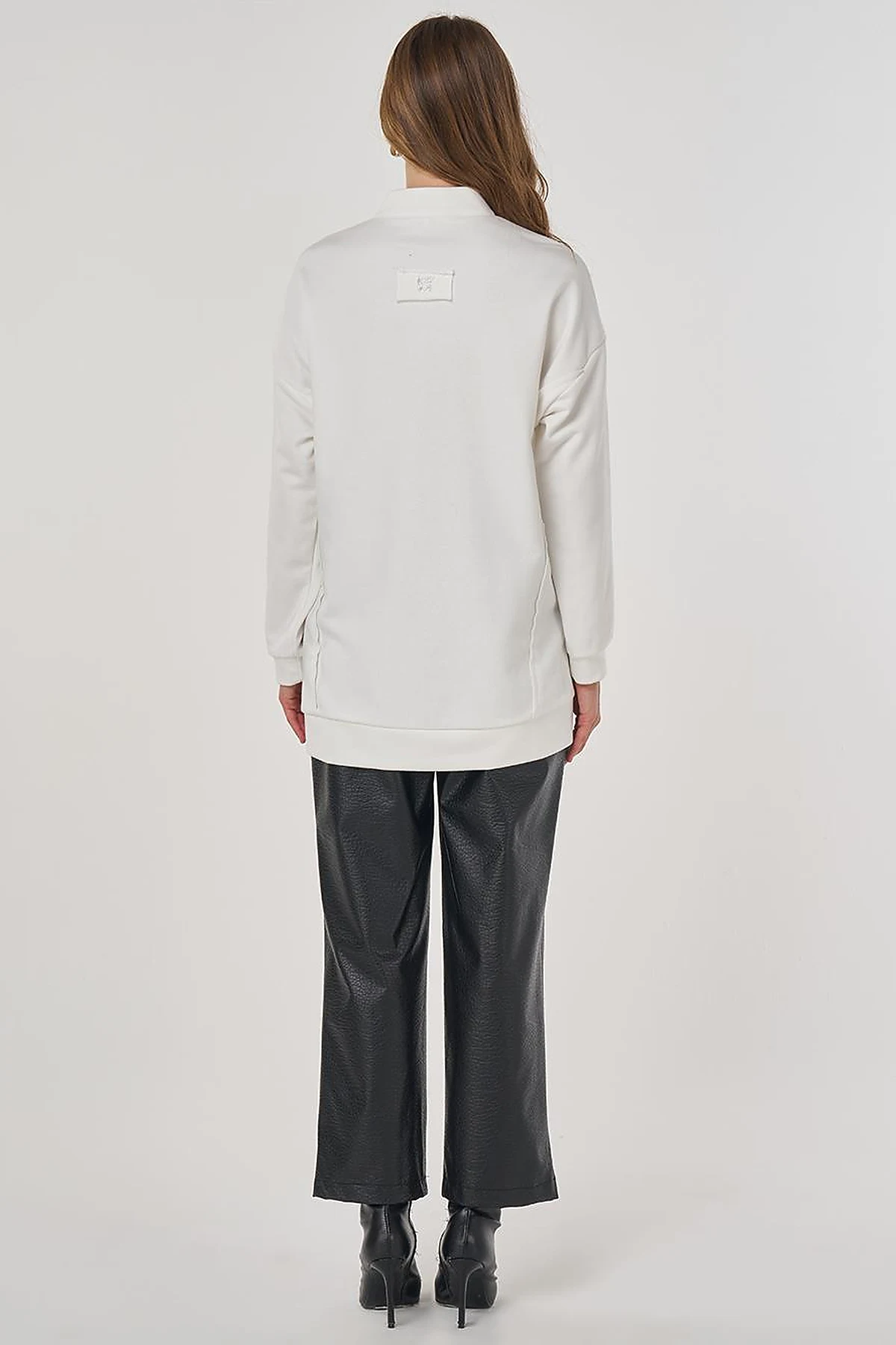 Hotfix Printed Three-Thread Sweatshirt Ecru