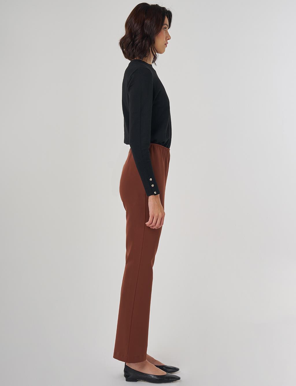 Basic Pants Dark Brown