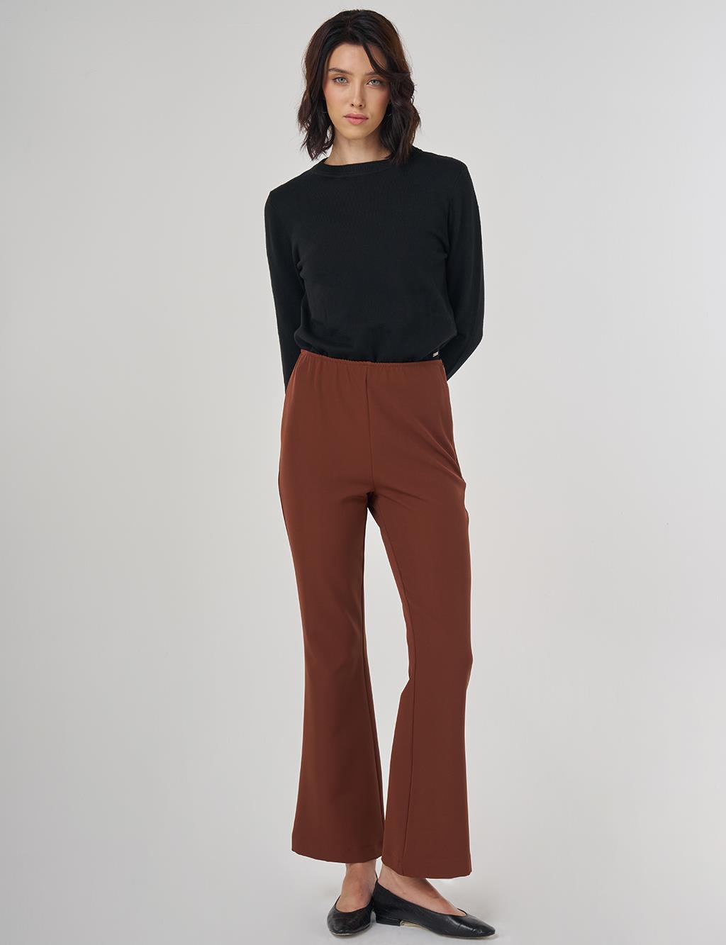 Basic Pants Dark Brown