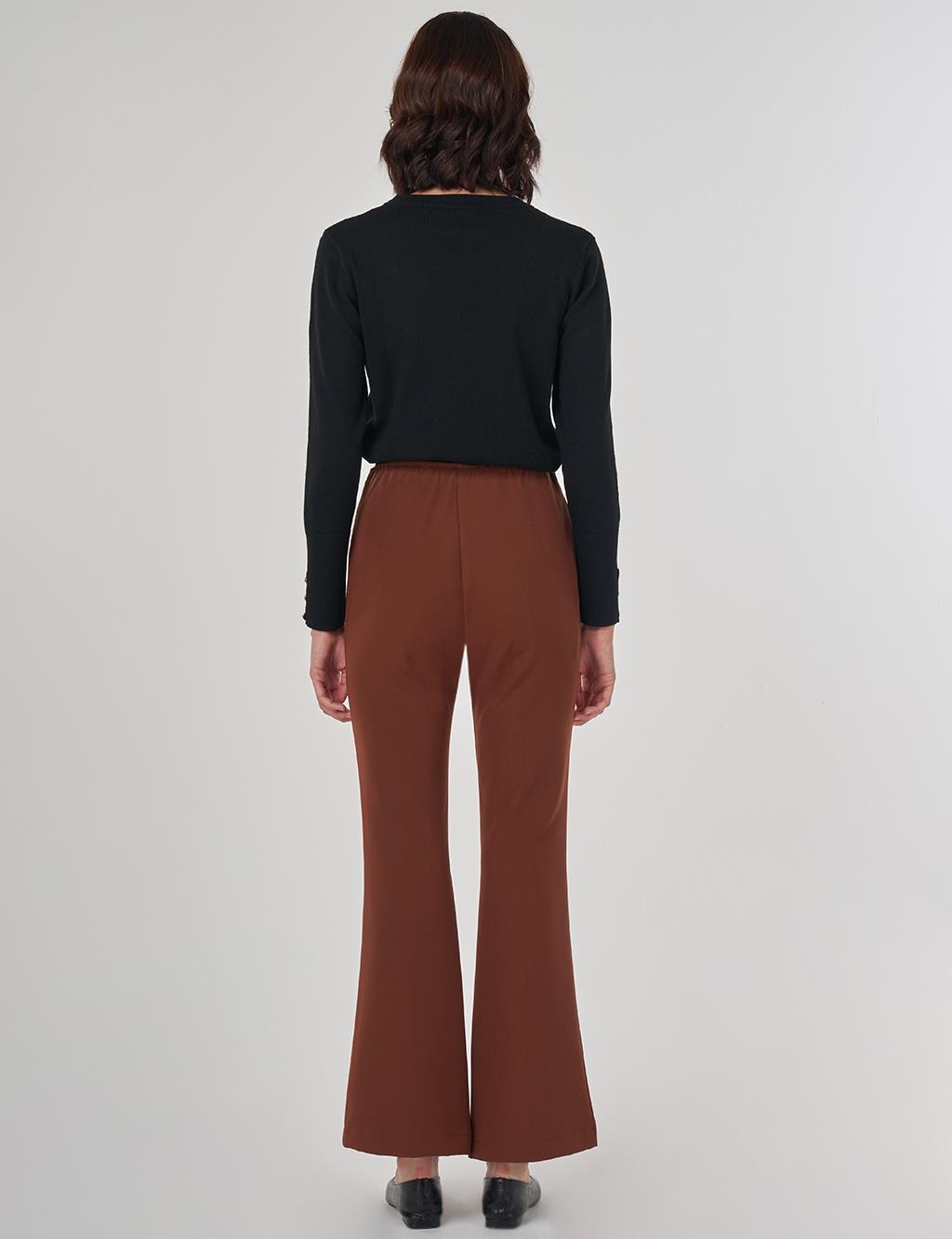 Basic Pants Dark Brown