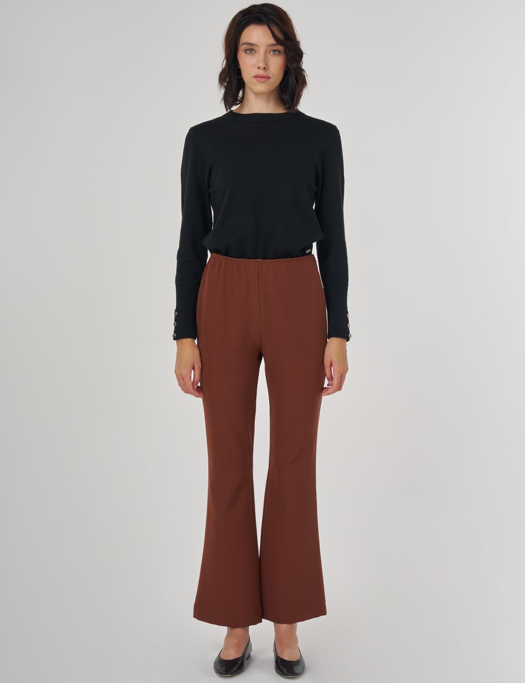 Basic Pants Dark Brown