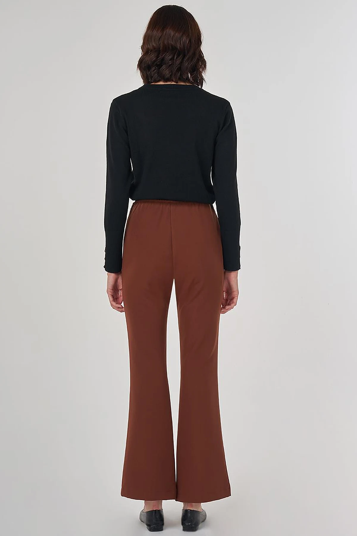 Basic Pantolon Koyu Kahve 