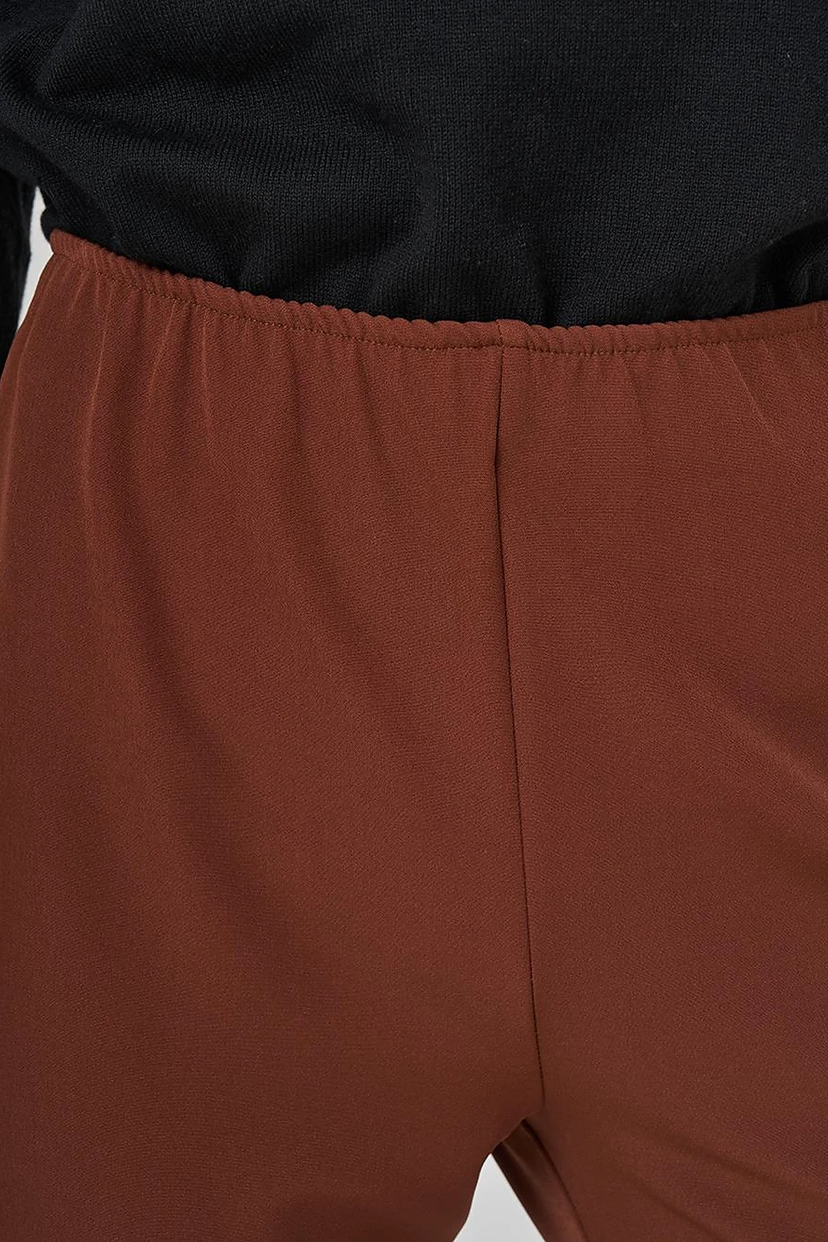 Basic Pantolon Koyu Kahve 