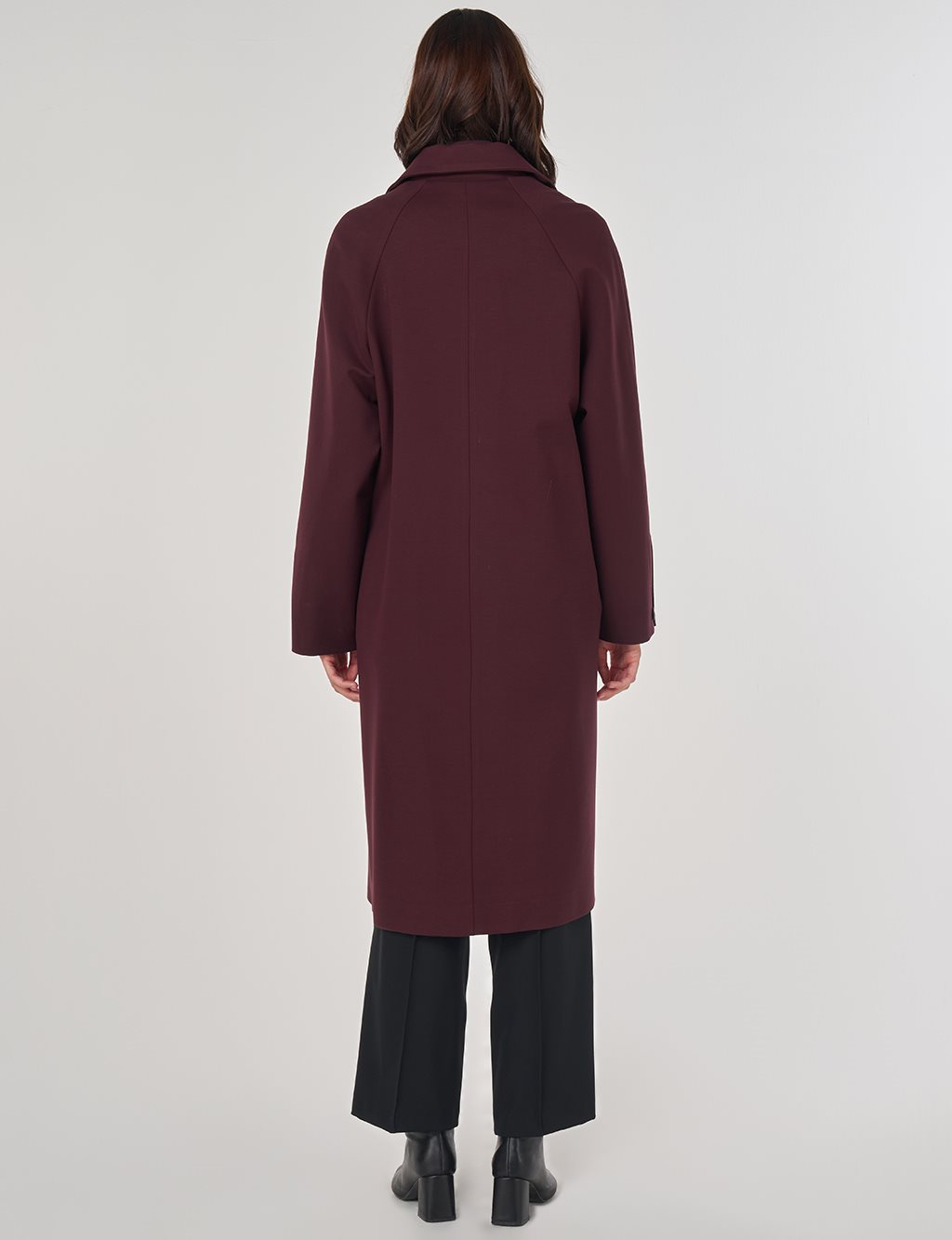 Dik Yaka Reglan Kol Kap Koyu Bordo