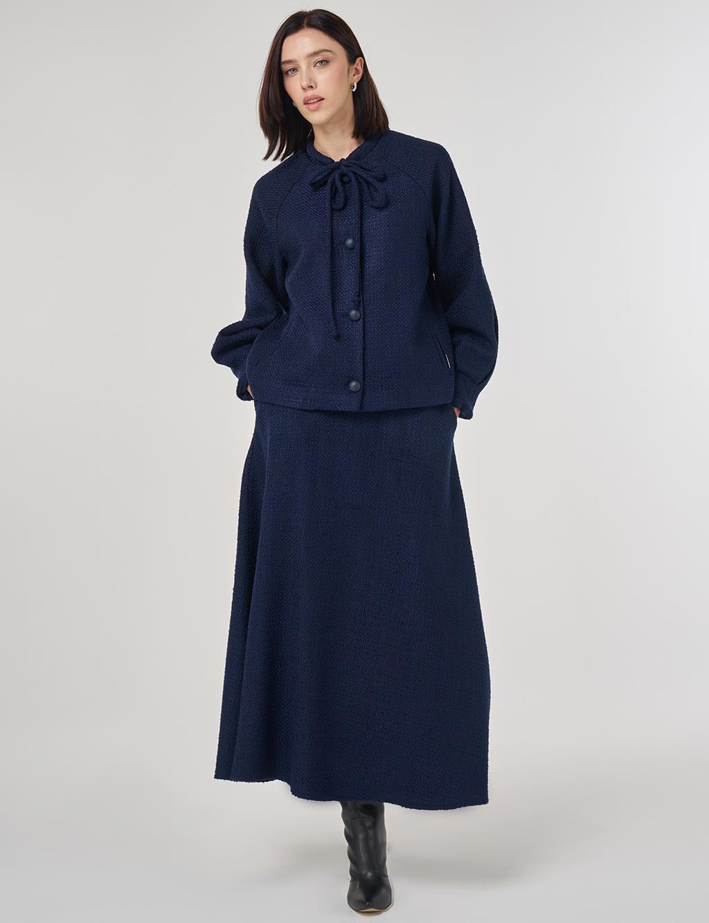 Etekli Tüvit Takım Koyu Lacivert 