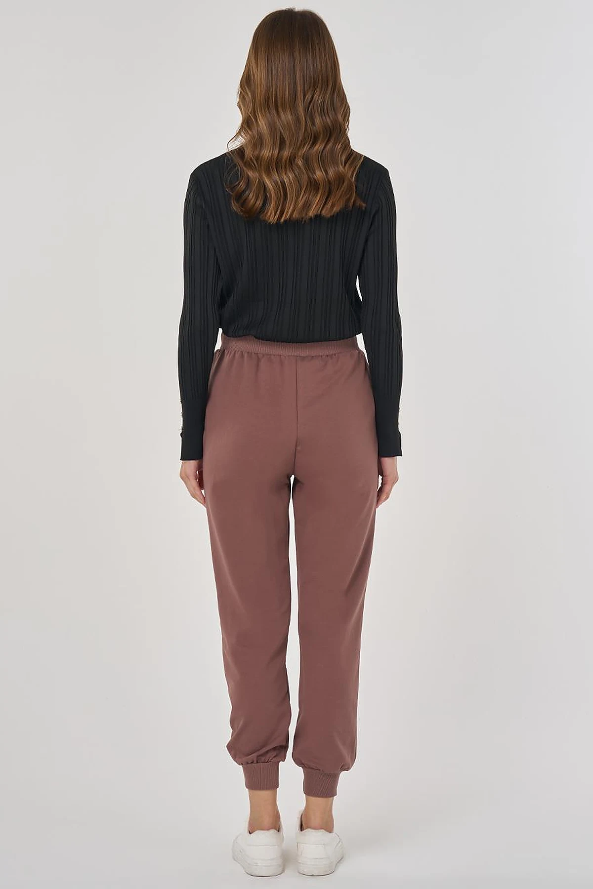 Drawstring Jogger Pants Brown