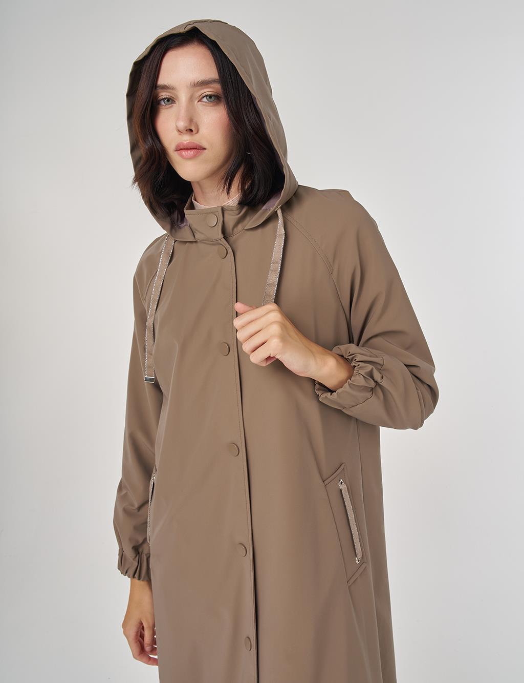 Dik Yaka Pardesü Vizon