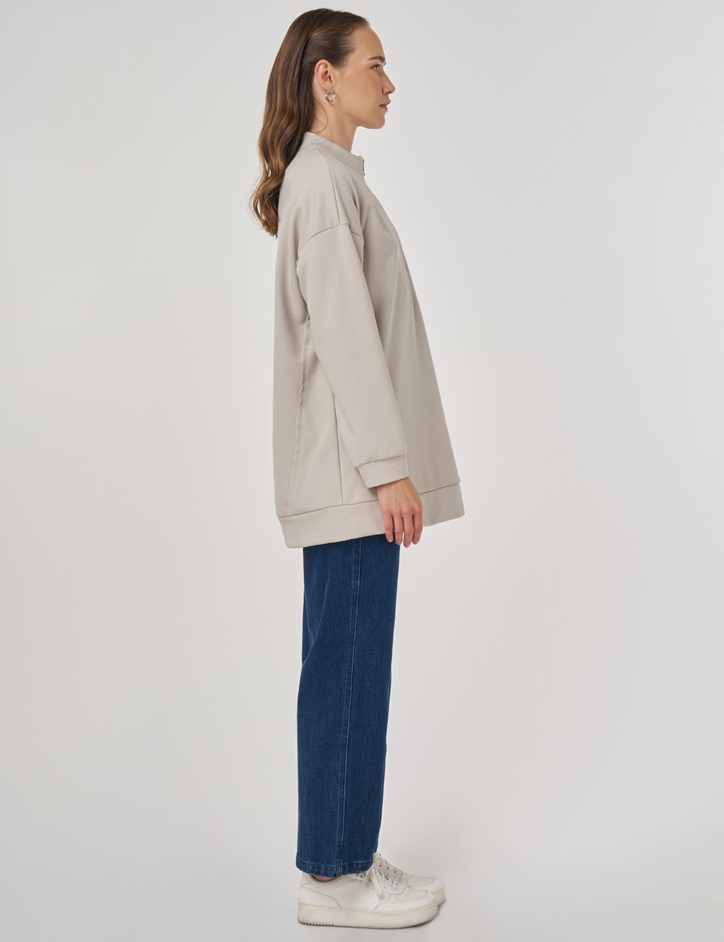 Hotfix Printed Three-Thread Sweatshirt Grey