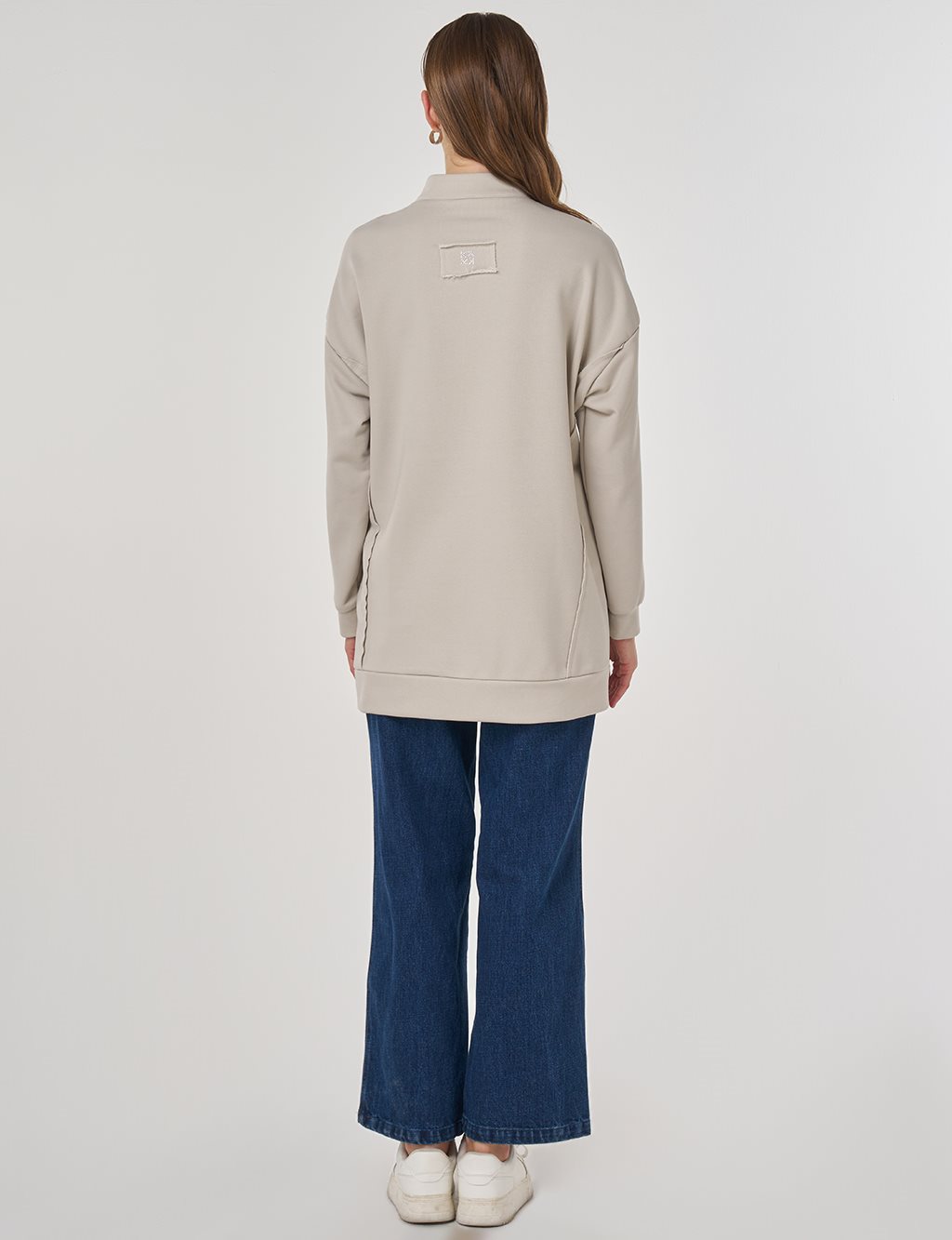 Hotfix Printed Three-Thread Sweatshirt Grey