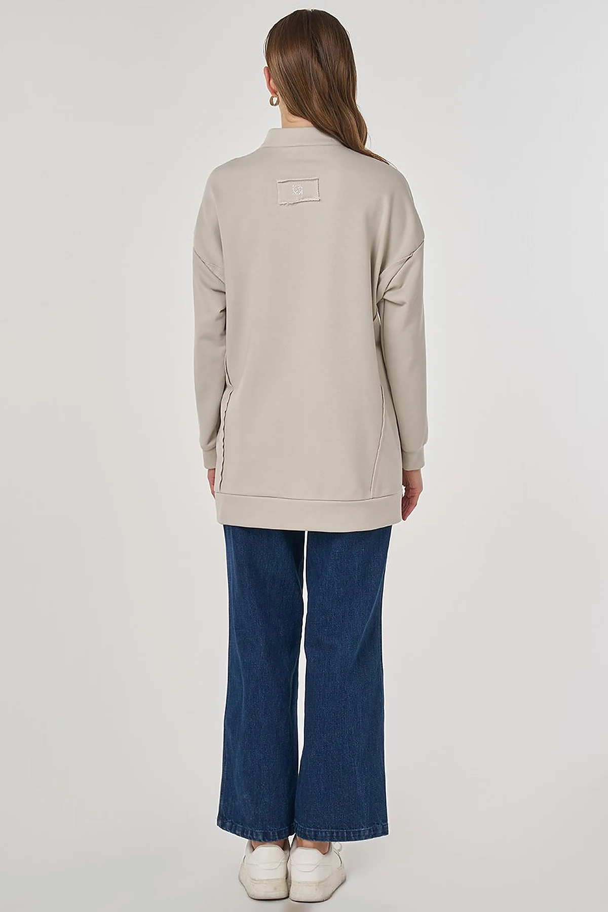 Hotfix Printed Three-Thread Sweatshirt Grey