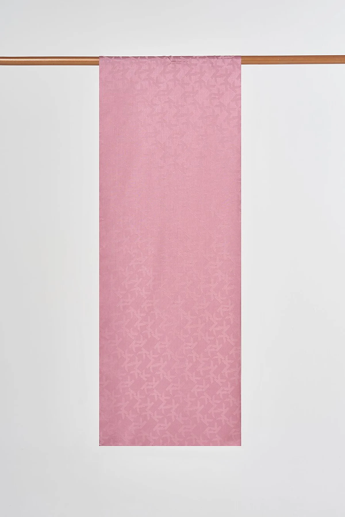 Jacquard Shawl with Logo Detail Powder Brown