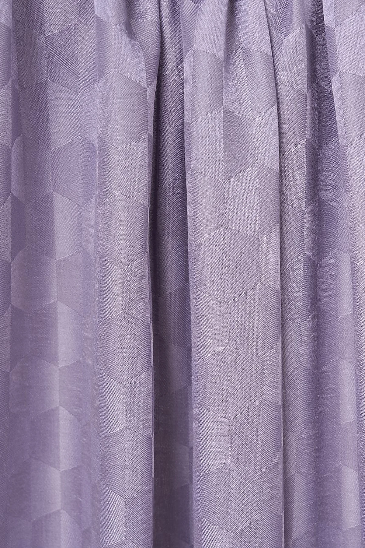 Cocoon Pattern Jacquard-Woven Shawl Lilac
