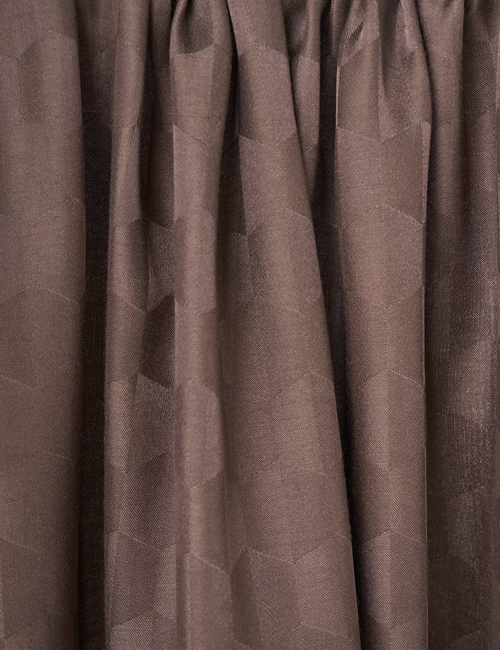 Cocoon Pattern Jacquard-Woven Shawl Bitter Coffee