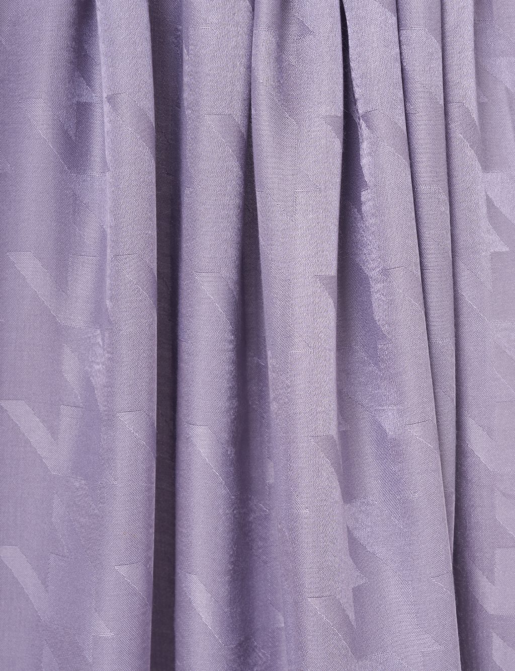Hound's Foot Jacquard-Woven Shawl Lilac