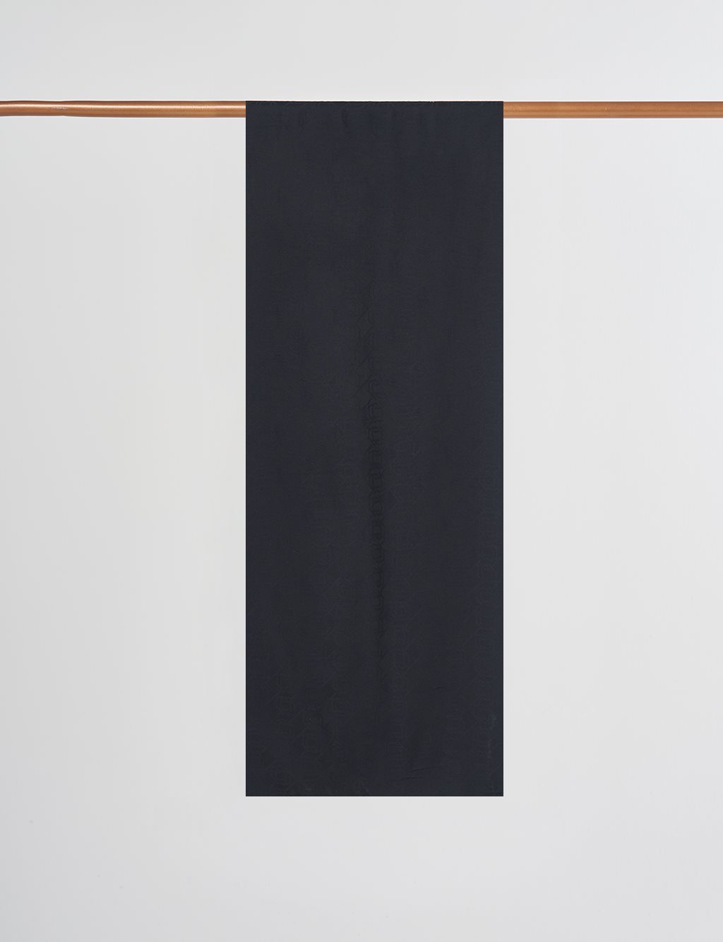 Viscose Shawl with Cross Logo in Black