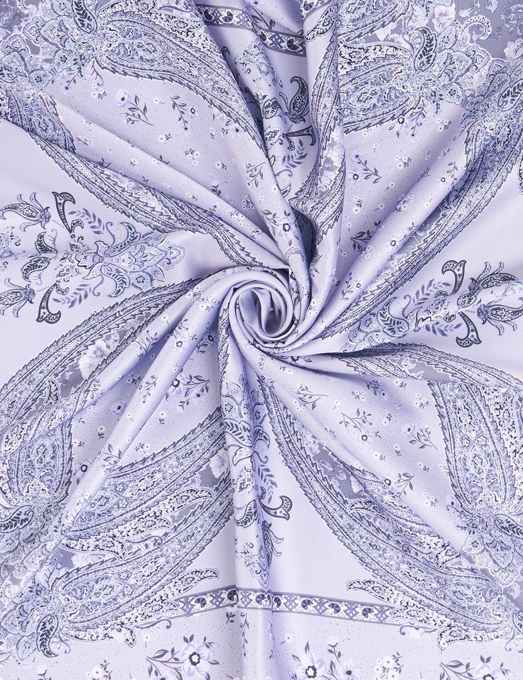 Ethnic Pattern Scarf Gray