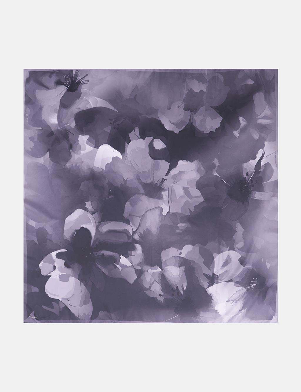 Abstract Floral Scarf Anthracite