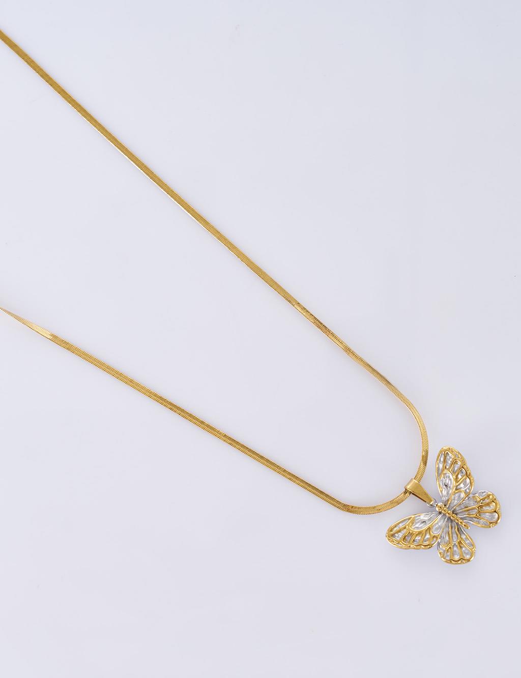 Butterfly Necklace Gold
