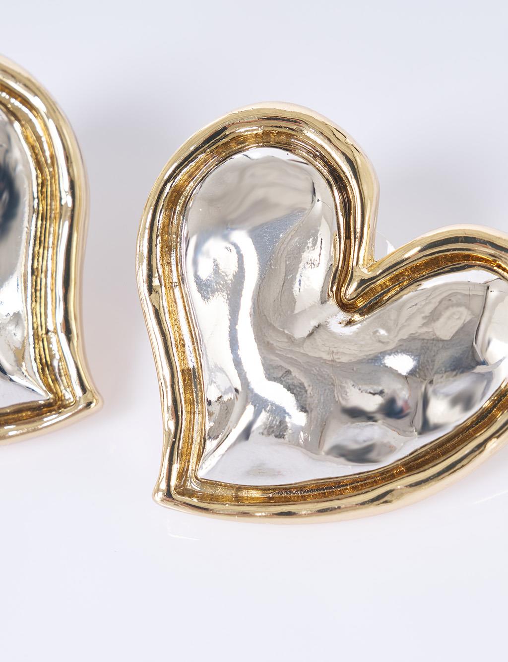 Heart Earrings Gold