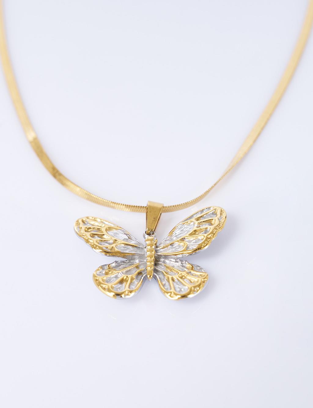 Butterfly Necklace Gold