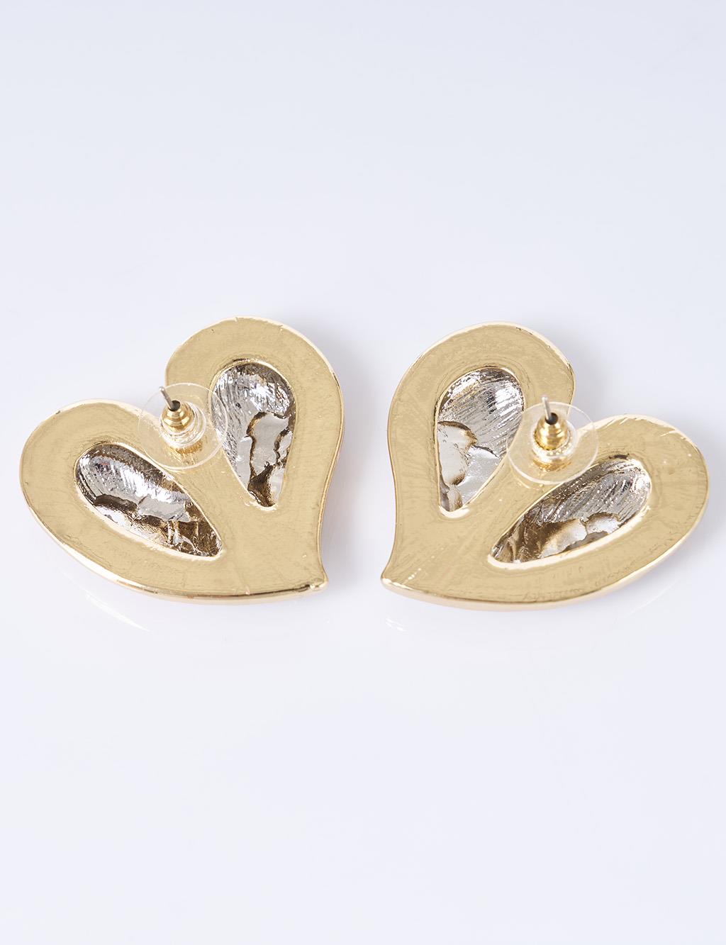 Heart Earrings Gold