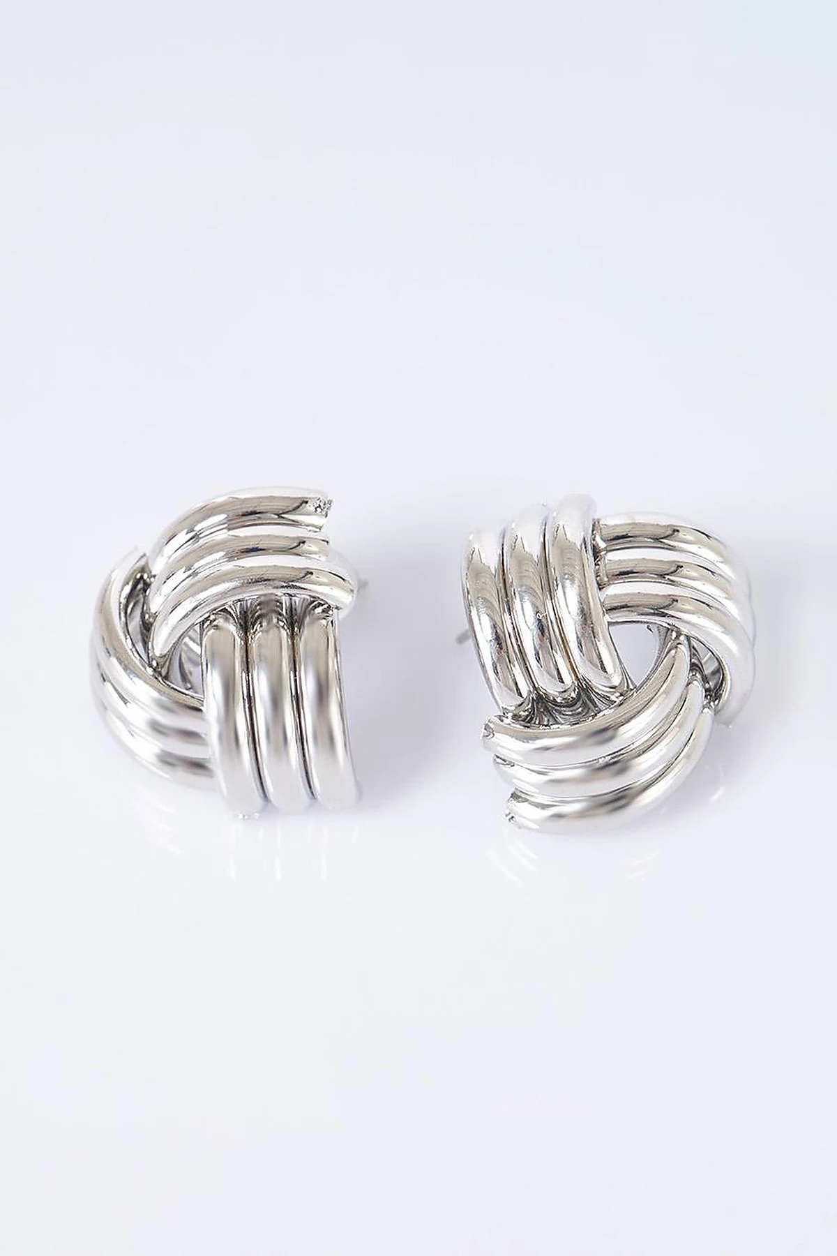 Twist Earrings Silver