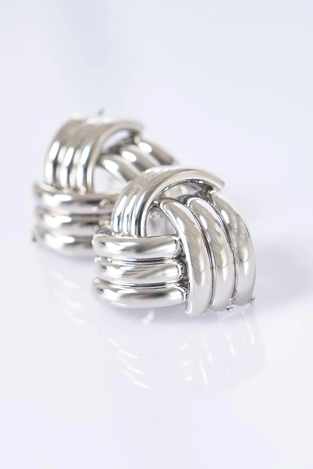 Twist Earrings Silver